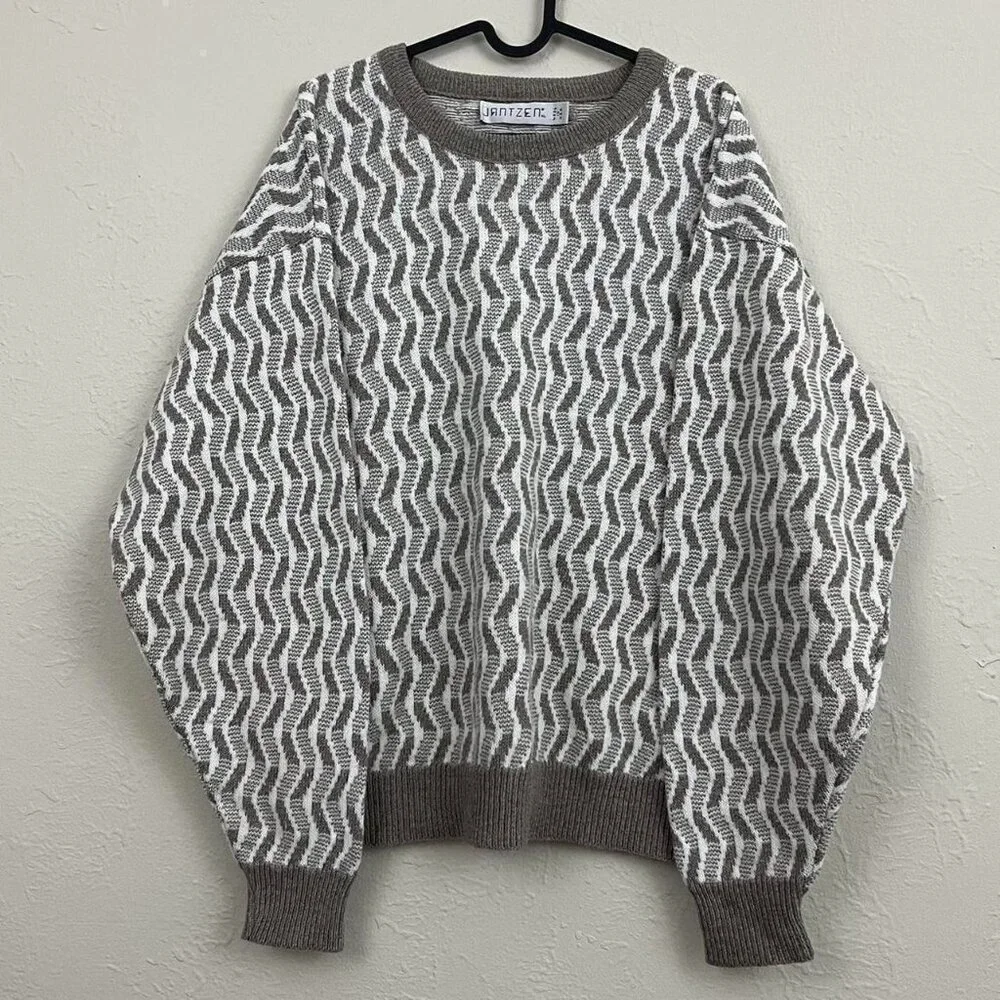 vintage 90s quirky indie skate boxy knit sweater